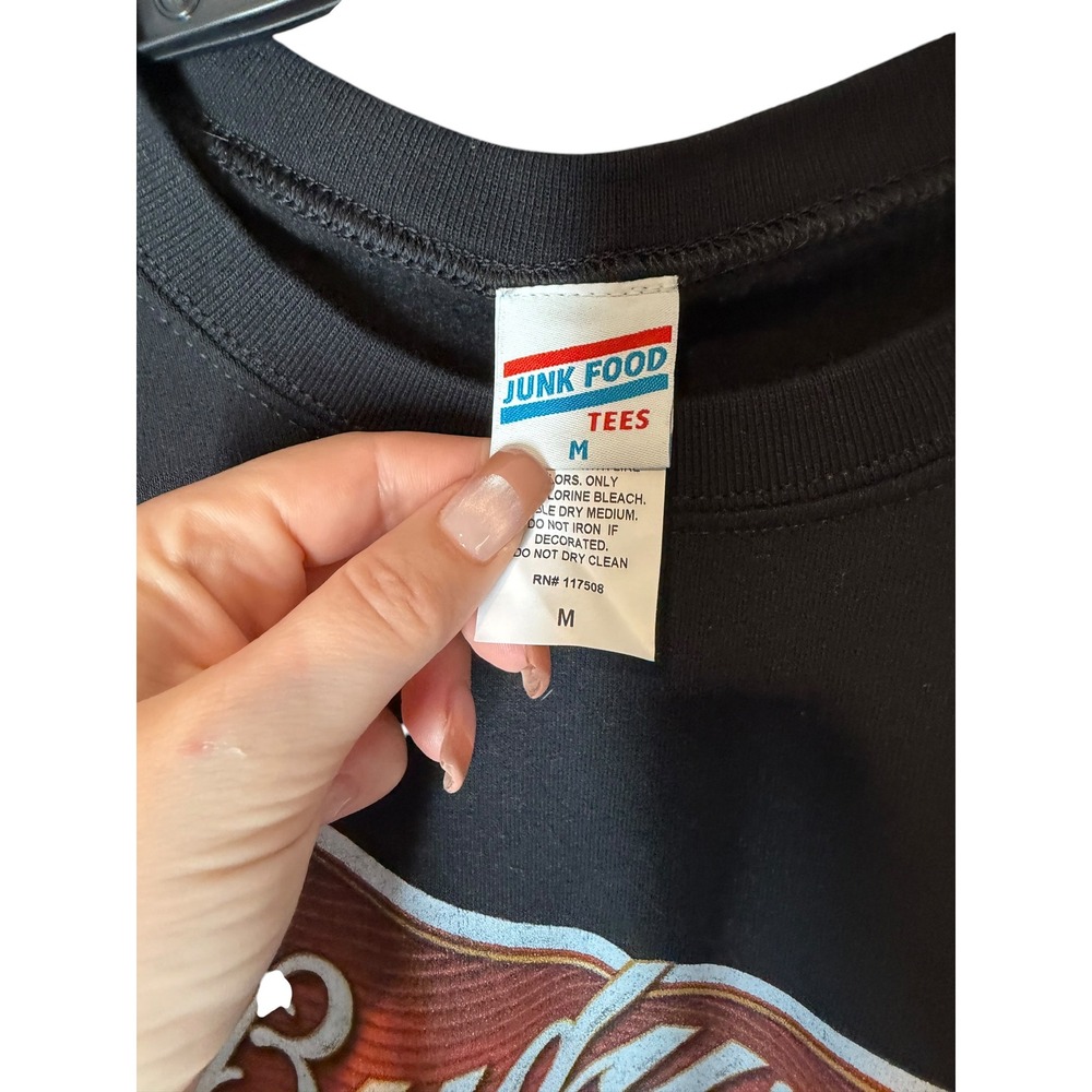Junk Food Budweiser Clydesdales Sweatshirt Black Graphic Crewneck Medium UO - Picture 4 of 7